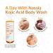 Nasola Kojic Acid Body Wash Turmeric & Vitamin C Brightening Cleanser Moisturizing Exfoliating Shower Gel for Women & Men 11.8 fl oz - Buy Online on GoSupps.com