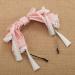 GRACEART Lolita Big Bowknot Lace Hairband Headband Pink - Buy Online on GoSupps.com