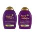 OGX Thick & Full + Biotin & Collagen Shampoo & Conditioner Set, 13 Fl Oz (Pack of 2) (packaging may vary), Purple