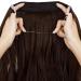 Halo Hair Extensions 20 inch Curly Wavy Hidden Crown - Medium Brown - Buy Online on GoSupps.com