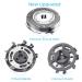 HQ8 Replacement Heads for Norelco Aquatec Shavers - Compatible with Philips Razor PT720 AT880 AT810 - 3 Pack HQ8 Blades - Buy Online on GoSupps.com