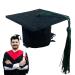 Naqqios Graduation Hat Headband Doctoral Hat Headband - Graduation Dress up Photo Decoration Supplies Hat Inserts Graduation Accessories for Kids Adults Green