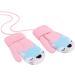 Kids Toddlers Thermal Gloves Mittens | Winter Warm Knitted Fleece Lined Gloves for Boys Girls 0-4 Pink - Buy Online on GoSupps.com