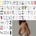Quichic 180 Watercolor Flower Temporary Tattoos - Big and Lasting Designs for Women - Buy Online on GoSupps.com