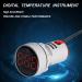Buy FBBULES LED Digital Thermometer with Waterproof Probe - AC60-380V Temperature Meter for Aquarium | -20 to +199 | 1 PC Red - Buy Online on GoSupps.com