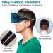 Weighted 3D Eye Sleeping Mask | Patented Design for 100% Blackout | Comfort Lightweight Washable | Men Women | Blue - Buy Online on GoSupps.com