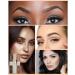 Eyebrow Stamp Stencil Kit - Waterproof One-Step Brow Makeup Set with 24 Stencils Gel Brush & Razor | Long Lasting Medium Brown & Brown Colors - Buy Online on GoSupps.com
