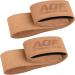 AQF Padded Tensile Aid Strength Training | Profi Lifting Straps for Bodybuilding & Weightlifting | Gym Straps for Men & Women | Brown Leather Fitness Aids - Buy Online on GoSupps.com