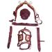 SHOWMEN CRAFT Cherry Beige Synthetic Patent Nylon Horse Driving Harness with Designer Bridle - SHETLAND | International Shipping Available - Buy Online on GoSupps.com
