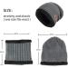 Aisprts Kids Winter Beanie Hat and Scarf Set - Knitted Thermal Fleece Lining - Grey - Buy Online on GoSupps.com