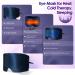 100% Silk 3-in-1 Heated & Cold Therapy Eye Mask for Sleeping - Navy Blue - Buy Online on GoSupps.com