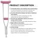 TOMMHANES AMISGUOER Crutch Pads - Washable Underarm and Hand Grip Covers (CP13C) - Buy Online on GoSupps.com