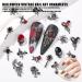 Halloween Nail Charms 32 Pcs 3D Star Moon Heart Cross Skull Spider Rhinestones - Black Nail Jewelry for DIY Nail Art - Buy Online on GoSupps.com