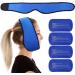 Lotfancy cooling pads wisdom snaps 4 pieces for toothache pine face head cold warm cooling compress for pine pain wisdom teeth oral facial surgery (blue)