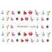 Alice in Wonderland Nail Art Stickers - Set of 43 Decals (A1259) - Buy Online on GoSupps.com