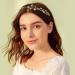 FRCOLOR Alloy Rhinestone Star Headband - Crystal Tiara Headband for Girls and Women in Golden - Buy Online on GoSupps.com