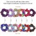 Shiny Metallic Scrunchies - 12 Pieces Elastic Hair Bands for Women and Girls - Buy Online on GoSupps.com