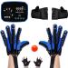 Finger Rehabilitation Stroke Both Hand Training Rehabilitation Robot Gloves Stroke Hemiplegia Hand Splint Finger Orthosis for Relieve Wrist & Thumb Pain(Size:XXL size Color:blue) XXL size Blue