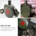 Angoily Stainless Steel Military Canteen with Compass - Compact Outdoor Hiking Kettle Cover - 17x13cm, Green - Buy Online on GoSupps.com