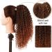 Colorfulpanda Afro Kinky Curly Ponytail 14inch - Black/Auburn Synthetic Hair Extension for Black Women - Buy Online on GoSupps.com