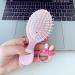 Mini Travel Hair Brush for Girls Women Boys Men Kids - Small Toddler Oval Hairbrush for All Hair Types - Pink - Buy Online on GoSupps.com