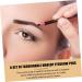 Mikinona Black Colored Pencils 10pcs Eyebrow Pencil Makeup Tools Brow Pencil and Brush Eyebrow Drawing Tools Girl Pretty Spool - Buy Online on GoSupps.com