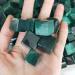 7pcs Beautiful Malachite Tumble Stones Polished Ice Cube StoneStone As Gift Can be Used for ningxiao - Buy Online on GoSupps.com