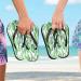 Mnsruu Cactus Oil Painting Flip Flops | XL Travel Slippers for Home Hotel & Spa | Men & Women - Buy Online on GoSupps.com