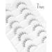 Onlyall Natural Wispy Short False Eyelashes - 7 Pairs A22 | Short (7-10mm) Fake Lashes with Clear Band - Buy Online on GoSupps.com