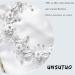 Unsutuo Silver Crystal Flower Bridal Hair Vine | Wedding Hair Accessories for Women and Girls - Buy Online on GoSupps.com