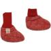 Organic Wool & Cotton Baby Fleece Booties - Non-Slip Soles, Red Melange, EU 74/80 - Buy Online on GoSupps.com