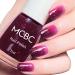 Glitter Nail Polish - Purple Pink Glitter Nail Varnish Quick Dry - Peel Off Water-Based Formula No Smell Nail Polish - Stylish Cute Nail Polish for DIY Nail Art Purple Glitter