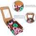 Buy Leather Lipstick Case Organizer with Mirror - Mini Lipstick Holder Bag | Chocolate Strawberry Donuts Design - Buy Online on GoSupps.com