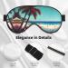 Beach Scenery Print Unisex Eye Mask - Soft Comfortable Light-Blocking Sleep Mask for Better Rest - Buy Online on GoSupps.com