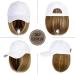Qlenkay Baseball Hat with 14 Straight Bob Hairstyle Attached Wig - Ginger Brown Mix Bleach Blonde for Women/Girls - Buy Online on GoSupps.com