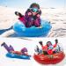 Snow Tubes - 2 Sets of 34 Inch Inflatable Sleds for Kids and Adults | Heavy Duty Hard Bottom, Thickened 0.5MM | Outdoor Sledding Fun for Boys and Girls - Buy Online on GoSupps.com