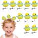 Yellow Duck Hairpin Duck Hair Clips | Vibrant Yellow Duck Hairpin Set - 10 Pieces Yellow Duck Design Plush Hairpin Collection for Kids Women Girls - Buy Online on GoSupps.com