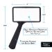 Jumbo Rectangular Handheld Magnifying Glass (3X Magnification)  Scratch Resistant Glass Lens - Large Horizontal Viewing Area - Buy Online on GoSupps.com