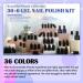 Lavender Violets 42-Piece Gel Nail Polish Set with Top Coats - Fall/Winter UV LED Gel Shades C958 - Buy Online on GoSupps.com