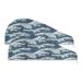 Wave Dry Hair Cap 2 Piece Quick Drying Towel Set with Button Headband Super Absorbent Soft & Comfortable