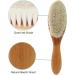 Molylove 3 Piece Baby Hair Brush and Comb Set for Newborn - Natural Wooden Hairbrush with Soft Goat Bristles - Gentle Scalp Grooming for Infant, Toddler, Kids - Buy Online on GoSupps.com