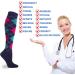Compression Socks 7 Pairs for Men & Women | 15-20 mmHg Circulation Support | Athletic Nurse Medical Running | L-XL Multicolor - Buy Online on GoSupps.com