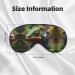Chameleon Unisex Sleep Eye Mask - Soft Comfort Music Print Cover for Travel Yoga & Shift Work - Black - Buy Online on GoSupps.com
