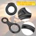 Lankai 35kN Climbing & Abseiling Device | 8 Descender for Height Rescue & Hammock Use - Premium Climbing Equipment (Black) - Buy Online on GoSupps.com