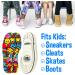 Kids Shoe Insoles - 2 Pairs Child Replacement Inserts for Children & Toddlers | Cut-to-Fit Soft Foam Gel - Bubble Gum Scented - Buy Online on GoSupps.com