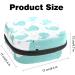 Women's Cute Whales Pattern Binding-Up Tampon Storage Bag | Multi-Zip Pockets for Menstrual Care - Buy Online on GoSupps.com