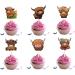 18pcs Highland Cow Cupcake Toppers for Boys Girls Adult Happy Birthday Glitter Western Rodeo Farm Party Decorations Supplies Glitter Highland Cow Cake Decorations - Buy Online on GoSupps.com