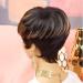 Evasens Short Pixie Cut Human Hair Wig for Black Women - Pixie with Bangs, Natural Straight Black with Brown Layered Wavy Style - Daily Wear Wig (F1B/30) - Buy Online on GoSupps.com
