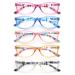 HEEYYOK Reading Glasses Women Stylish Multicolor Readers for Women Clear Lens Comfort Spring Hinges with Bag +2.00 5 Mixed Color