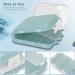 Portable Pill Case - 2pcs Travel Pill Organizer | Folding Daily Pill Box for Vitamins & Medications - Light Blue - Buy Online on GoSupps.com